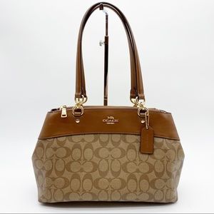 Coach Signature Coated Canvas Satchel